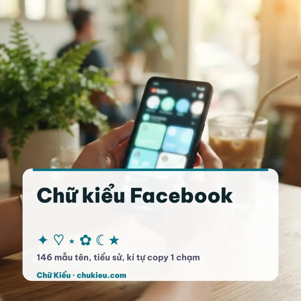 Chữ kiểu Facebook: 146 mẫu tên, tiểu sử và kí tự đặc biệt copy 1 chạm trên Chữ Kiểu