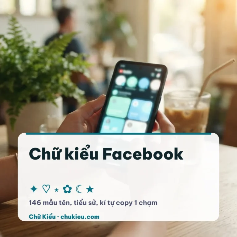 Chữ kiểu Facebook: tên, tiểu sử, kí tự đặc biệt fb đẹp