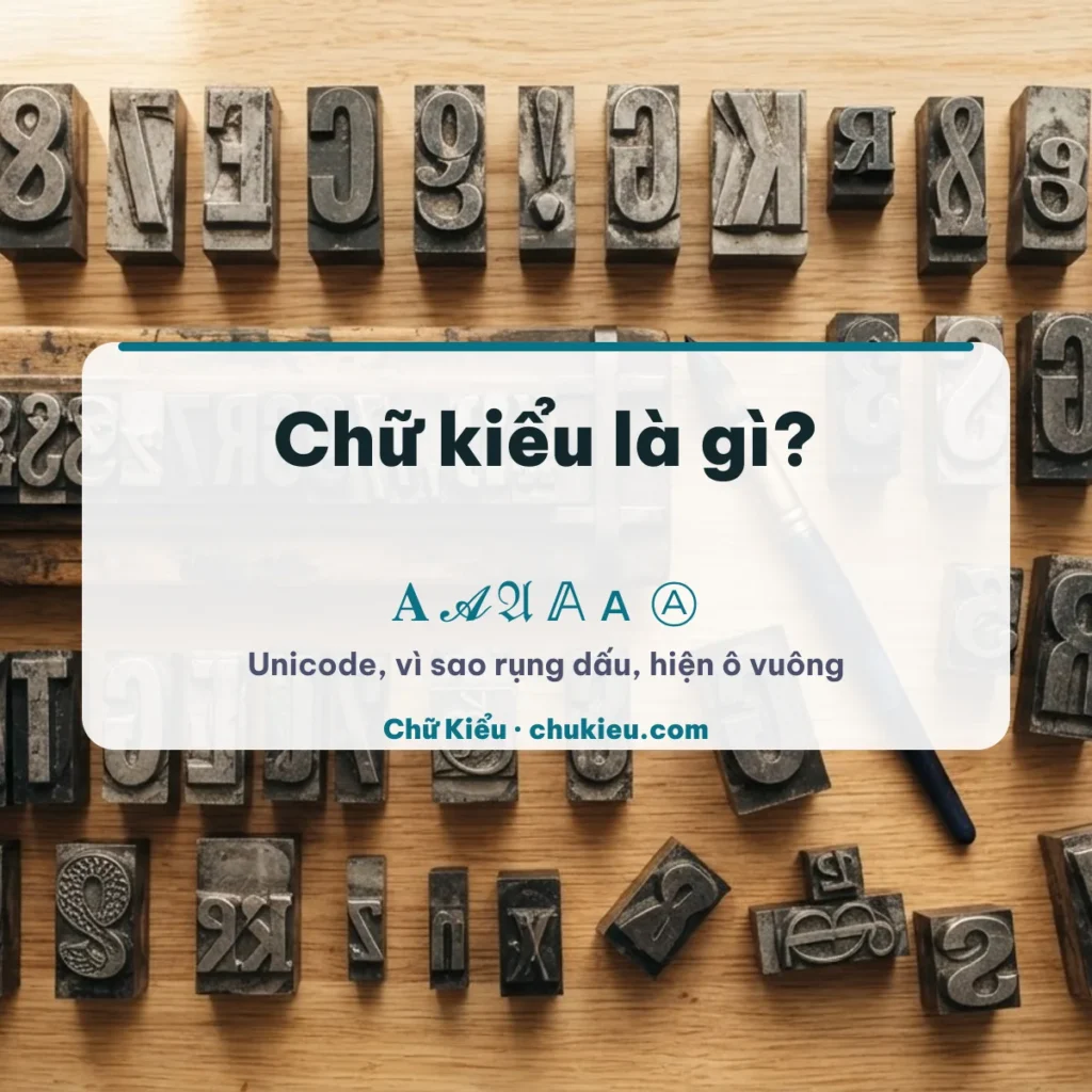 Chữ kiểu là gì: chữ A qua các kiểu Unicode 𝐀 𝓐 𝔄 𝔸 ᴀ Ⓐ trên nền chữ in cổ